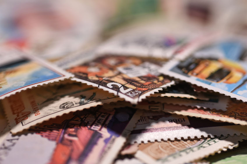 Different stamps together